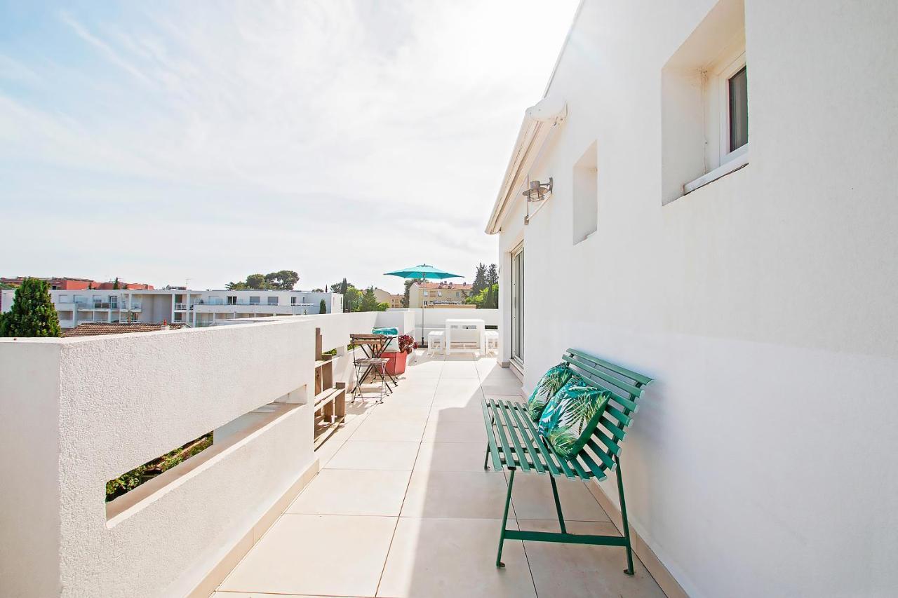 Duplex Toit Terrasse Vue Panoramique Apartment Montpellier Luaran gambar